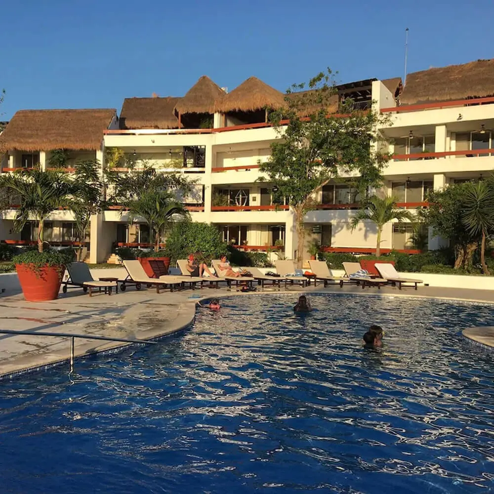 Relax Poolside at Residencias Reef Cozumel